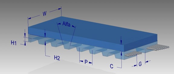 FDA Pu Timing Belt